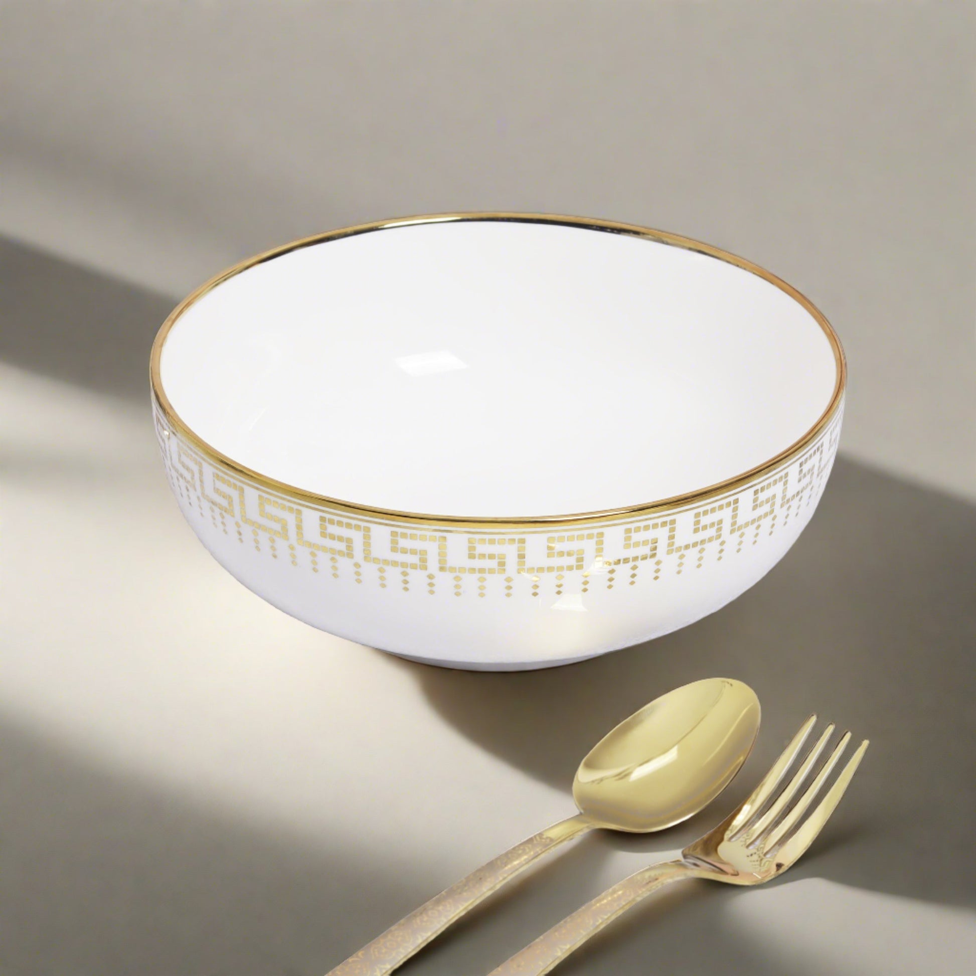 Complete fine bone china pasta bowl set - perfect for serving and enjoying pasta dishes.