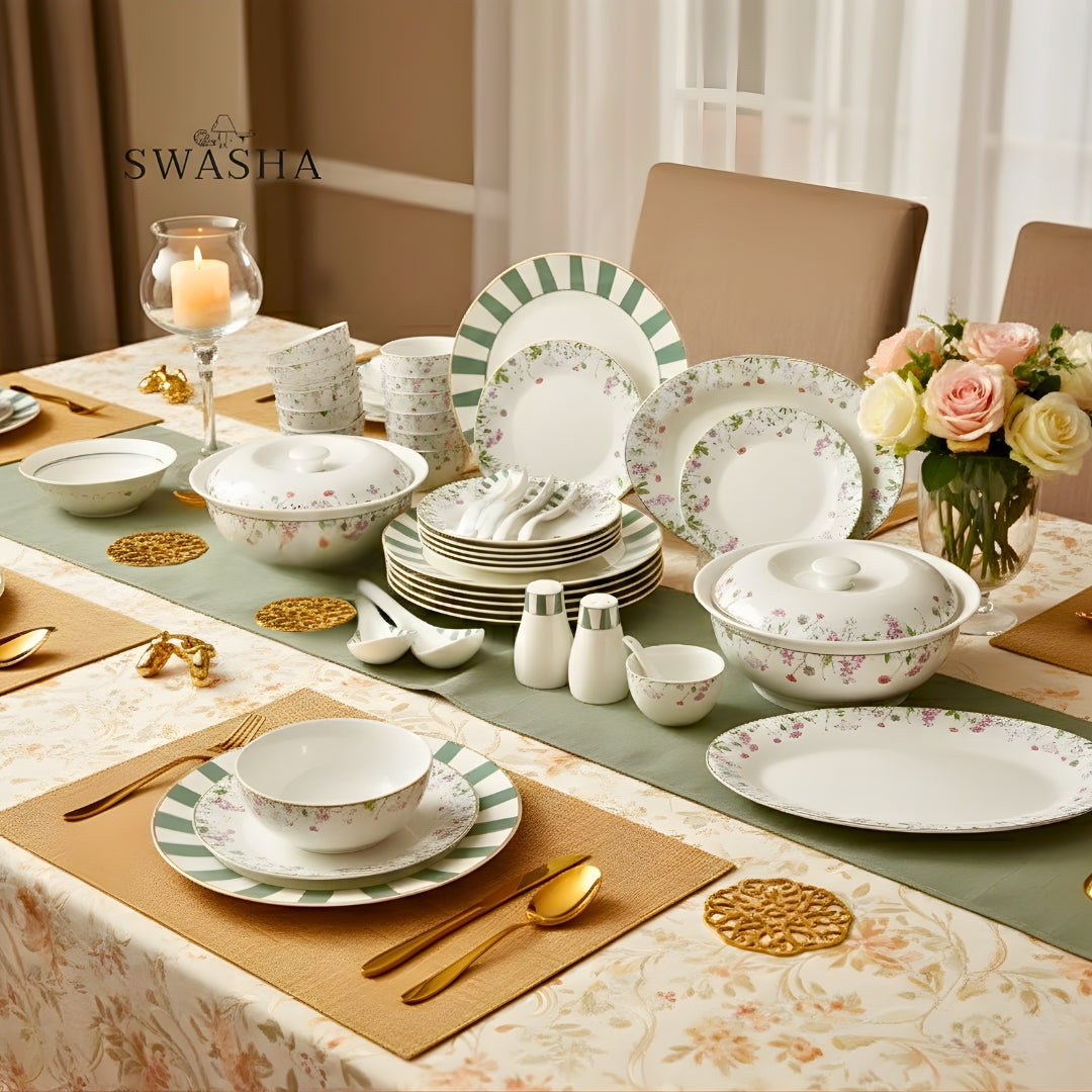 Swasha 48 Piece Dinner Set | Premium Dinnerware Set