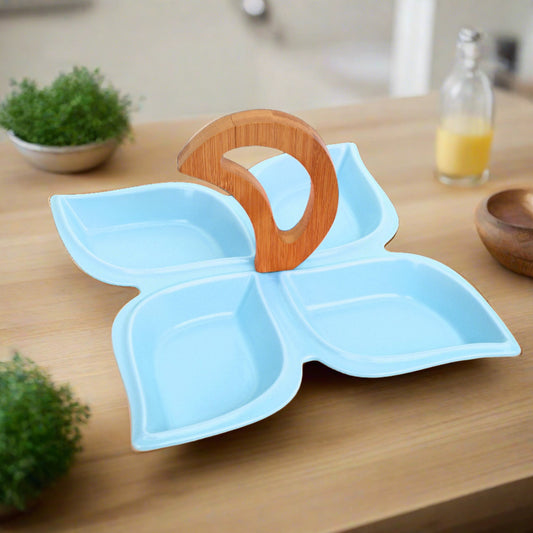 Premium Ceramic Snacks Serving Dish/Candy Dish/ Dry Fruit Tray | Elegant Tableware by Swasha