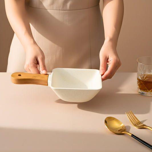 Premium Ceramic Chip Dip Platter with Handle  (Set Of 2) Swasha