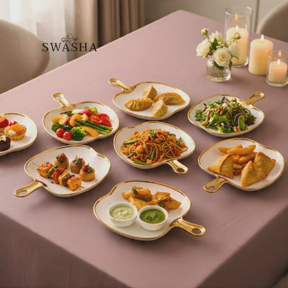 Single Handle Apple Serving Platter - Combo| Swasha | Small